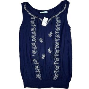 NWT Maurices Women’s Small Sleeveless Navy Top
